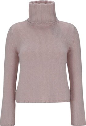 Long Sleeved Turtleneck Knitted Jumper-AA