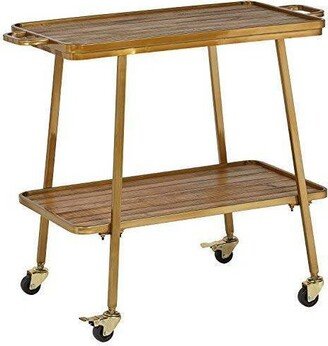 Felix 2 Tier Bar Cart Gold