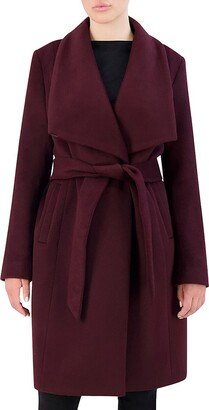 Slick Wrap Wool-Blend Coat-AA