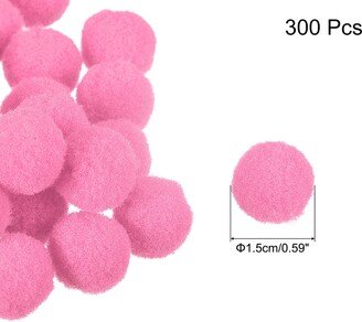 Unique Bargains Pom Felt Balls Fabric 1.5cm 15mm for Craft Project DIY, 300 Pcs