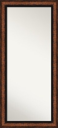 Non-Beveled Wood Full Length Floor Leaner Mirror 30.5 x 66.5 in. - Vogue Bronze Frame - Hued Bronze - 31 x 67 in