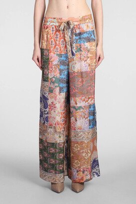 Pants In Multicolor Silk