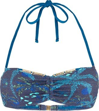 Ôsalé Yves Mia Bandeau Bikini Top Blue