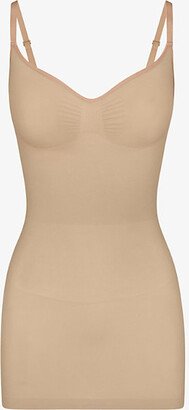 Womens Clay Seamless Sculpt Stretch-woven Slip Dress