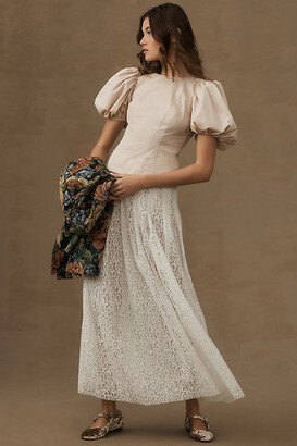 Mare Mare x Anthropologie Sheer Lace Skirt