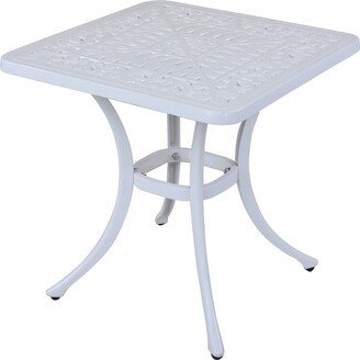 Flagstaff Cast Aluminum Outdoor Square End Table - 8' x 10'