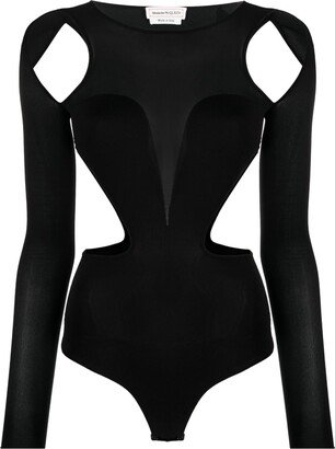 Slashed Corset cut-out bodysuit