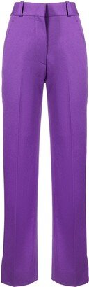 High-Waisted Straight-Leg Trousers-BJ