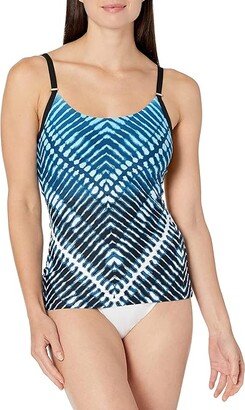 Women's Over The Shoulder Tankini Swimsuit (Sky) Women's Swimwear