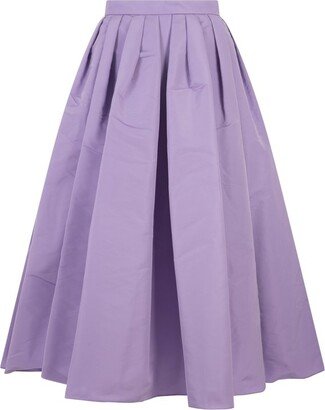 Pleated Midi Skirt-BG