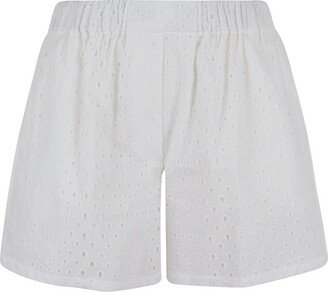 Elastic Waist Shorts-AB