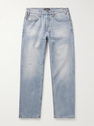 Cherry Los Angeles Straight-Leg Distressed Jeans-AA