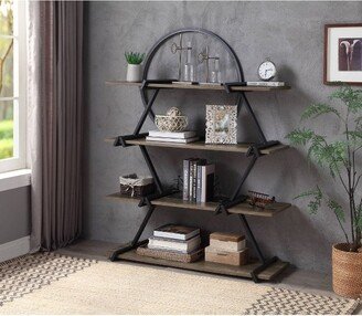 62.5 Myroe 4 Layer Bookcase Matte Black - miBasics