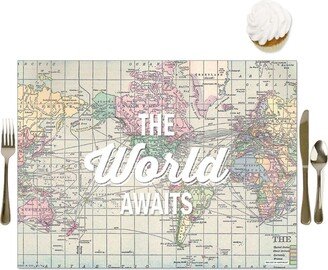 Big Dot Of Happiness World Awaits - Party Table Decorations - Travel Themed Party Placemats - 16 Ct