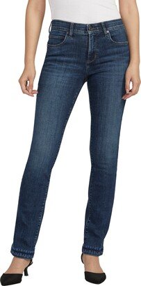 Ruby Mid Rise Straight Leg Jeans-AA