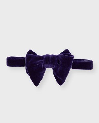Men's Pre-Tied Velvet Bow Tie-AA