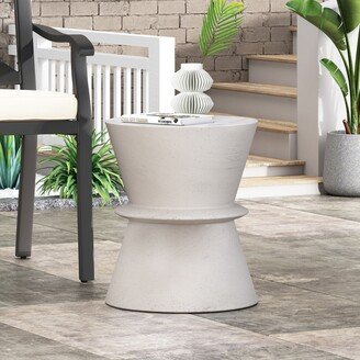 Aragon Outdoor Lightweight Concrete Side Table