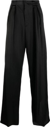 SAPIO N41 satin-finish tailored trousers