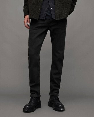 Rex Slim Fit Soft Stretch Denim Jeans - Jet Black