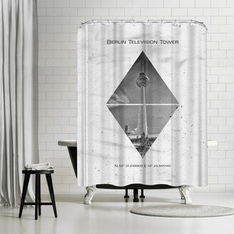 71 x 74 Shower Curtain, Berlin Television Tower by Melanie Viola