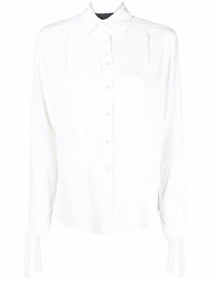 Button-Down Silk Shirt-AA