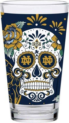 Notre Dame Fighting Irish 16 oz Dia de los Muertos Pint Glass