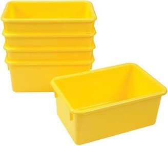 Kaplan Early Learning Yellow Vibrant Color Storage Bin - Set of 5