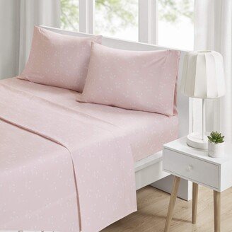 Gracie Mills Novelty Printed Sheet Set Pink Cats Full