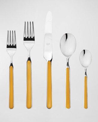 Fantasia Mustard 5-Piece Flatware Set