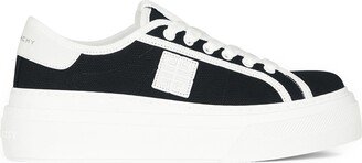 City Canvas & Leather Platform Sneaker