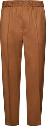 Elastic Waist Straight-Leg Pants-AA