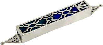 Colorful 925 Sterling Silver Mezuzah Case - Weather Resistant Jewish Wedding & Housewarming Gift