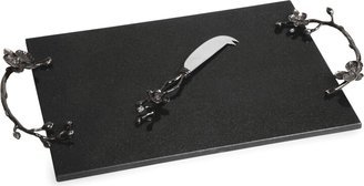 Black Orchid Cheese Board with Knife-AA