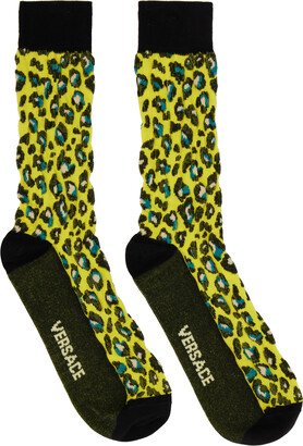 Yellow Leopard Socks