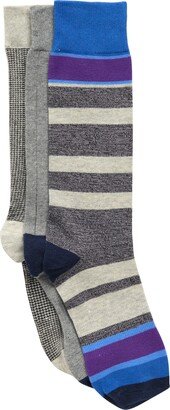 SAVILE ROW CO Parsons Stripe Socks - Pack of 3