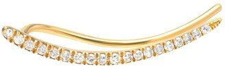 Zoe Lev Jewelry 14k Gold Diamond Ear Crawler, Single, Left