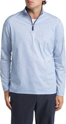 Anthony Micro Print OoohCotton® Quarter Zip Pullover