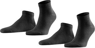Happy 2-Pack Sneaker Sock (Black) Men's Low Cut Socks Shoes