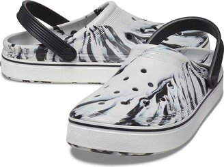 Off Court Clog (Black/White Marbled) Shoes