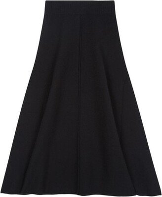 Women's Cashmere Blend Midi Skirt