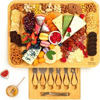 Bamboo Cheese Board (Without Side Trays 17.5”x13”)