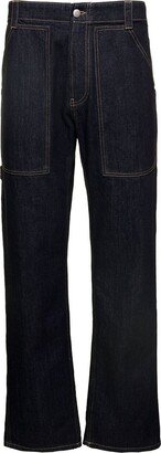 Mid-Rise Straight-Leg Jeans-AU