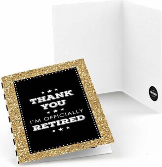 Big Dot of Happiness Happy Retirement - Retirement Party Thank You Cards (8 count)