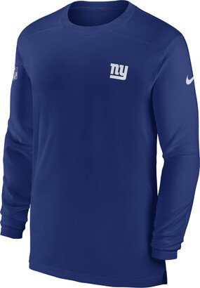 Men's Dri-FIT Sideline Coach (NFL New York Giants) Long-Sleeve Top in Blue