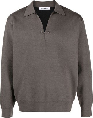 Long-Sleeved Polo Shirt-AI