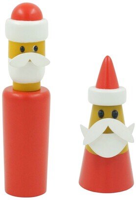 Peterson Housewares Rubber Wood Santa Claus Salt and Pepper Mill 2-Pc. Set