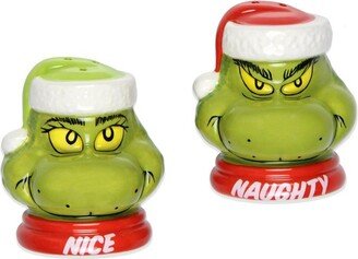 Seven Times Six Dr. Seuss The Grinch Naughty or Nice Salt And Pepper Shaker Set Multicoloured