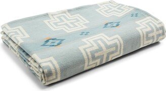 Organic Cotton Jacquard Blanket Queen (San Marino Shale) Blankets