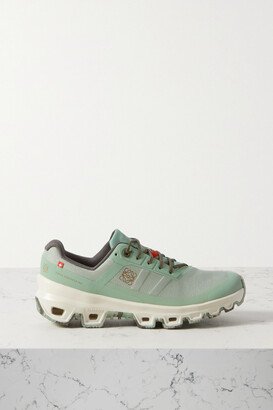 On Cloudventure Recycled-canvas And Mesh Sneakers - Green