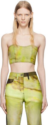 SSENSE Exclusive Green Denim Camisole